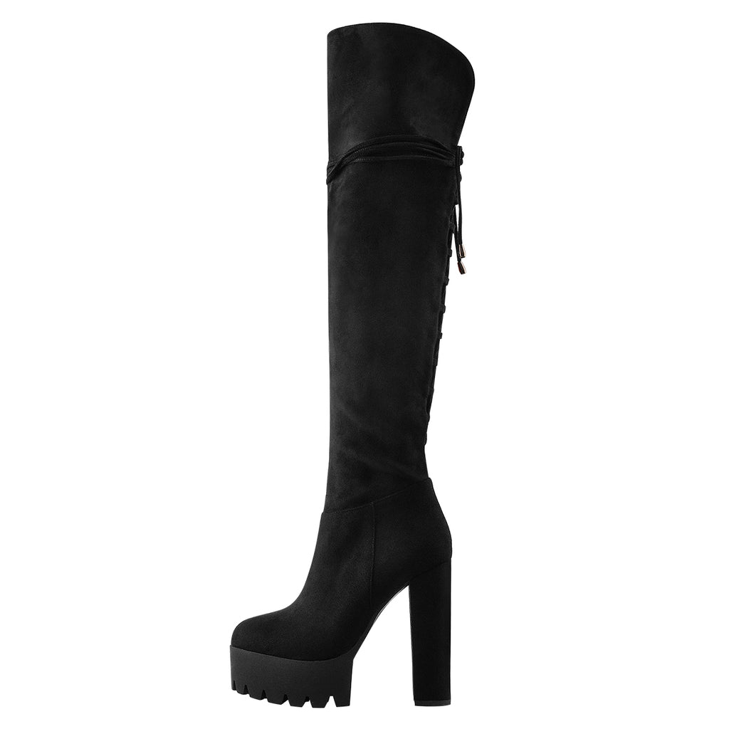 Women's Over the Knee High Platform Boots